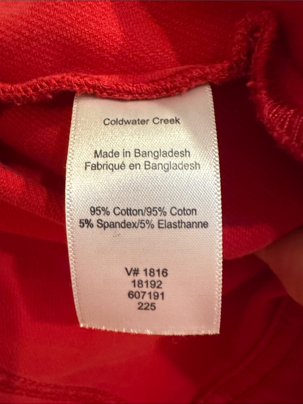 Coldwater Creek Red Denim Jacket with Button Front - Picture 7 of 7
